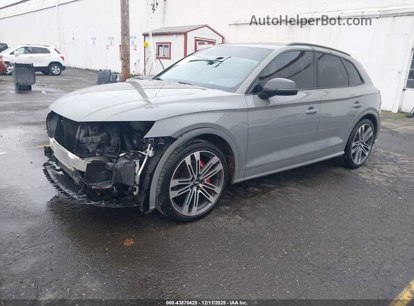 WA1B4AFY4K2063720 2019 AUDI SQ5 Gray Առջևի ձախ երեք քառորդ տեսարան