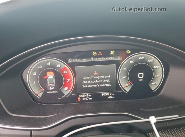 WA1B4AFY4P2036346 2023 AUDI SQ5 Gray Instrument cluster view