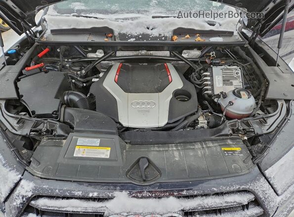 WA1C4AFY1L2023519 2020 AUDI SQ5 Charcoal Vista del compartimento del motor