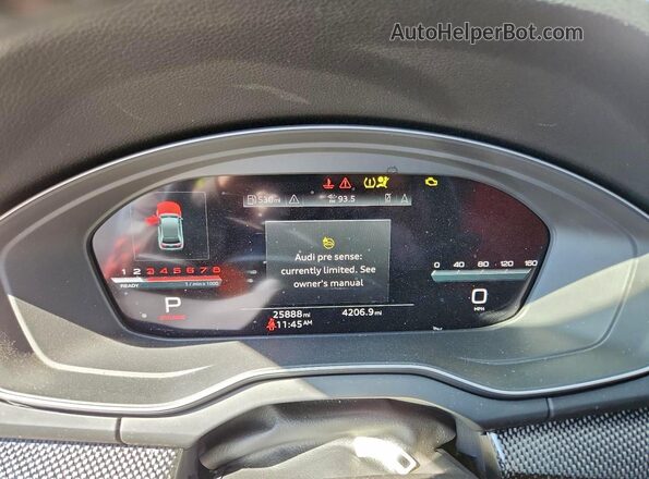 WA1C4AFYXR2013760 2024 AUDI SQ5 Белый Вид щитка приборов