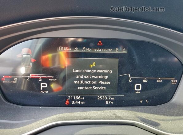 WA1CAAFYXM2023643 2021 AUDI Q5 Gray Widok zestawu wskaźników