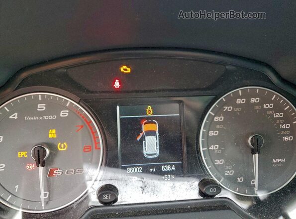 WA1CCAFP9GA037111 2016 AUDI SQ5 Gray Вид щитка приладів
