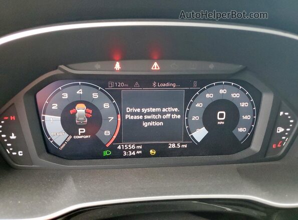 WA1DECF31M1036344 2021 AUDI Q3 Gray Вид щитка приладів