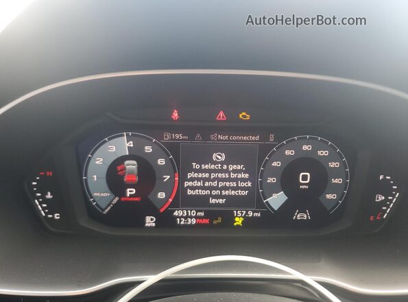 WA1DECF31N1018699 2022 AUDI Q3 Blue Սարքավորումների վահանակի տեսք
