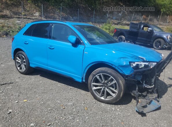 WA1DECF31N1018699 2022 AUDI Q3 Blue Առջևի աջ