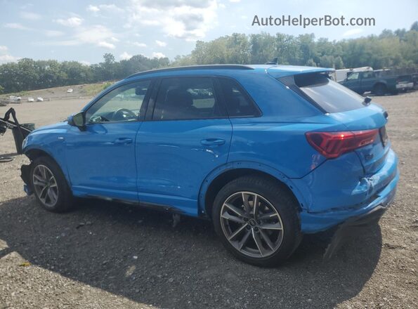 WA1DECF31N1018699 2022 AUDI Q3 Blue Հետևի ձախ