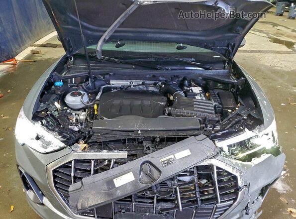 WA1DECF33S1016528 2025 AUDI Q3 Gray ძრავის განყოფილების ხედი