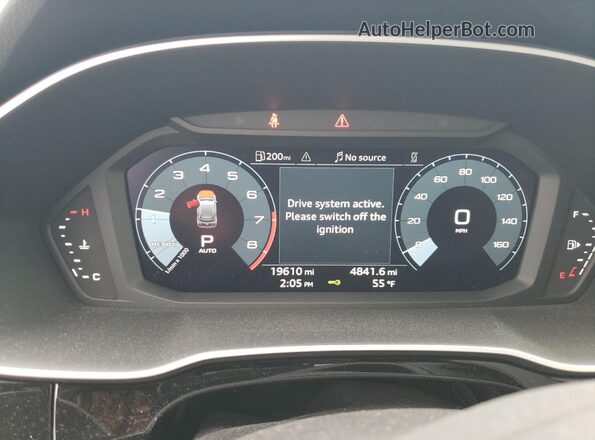 WA1DECF34R1025698 2024 AUDI Q3 White Vista del cuadro de instrumentos
