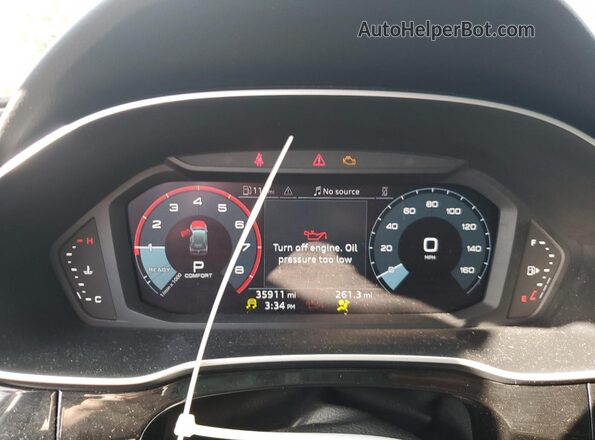 WA1DECF35R1143839 2024 AUDI Q3 Black ხელსაწყოთა პანელის ხედი
