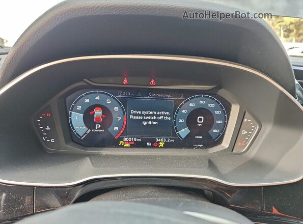 WA1DECF36L1045622 2020 AUDI Q3 Серый Вид щитка приборов