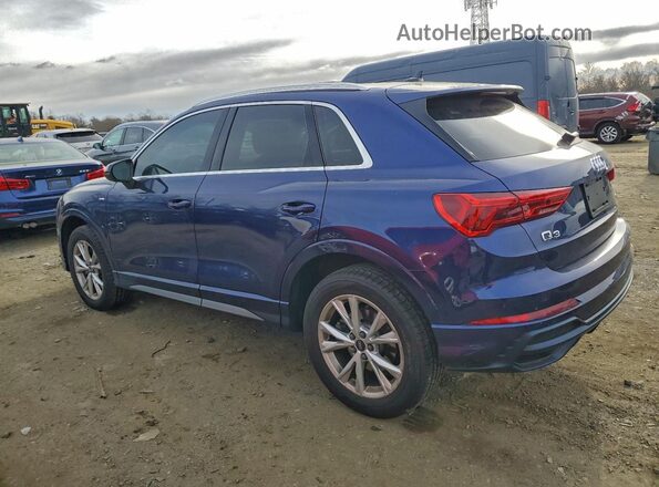 WA1DECF36M1033794 2021 AUDI Q3 Blue Հետևի ձախ