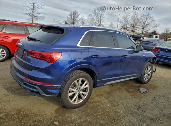 WA1DECF36M1033794 2021 AUDI Q3 Blue Հետևի աջ