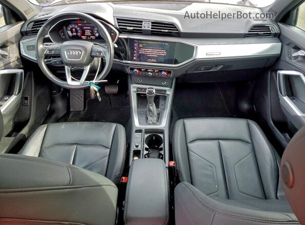 WA1DECF36M1033794 2021 AUDI Q3 Blue Առջևի վահանակի տեսք