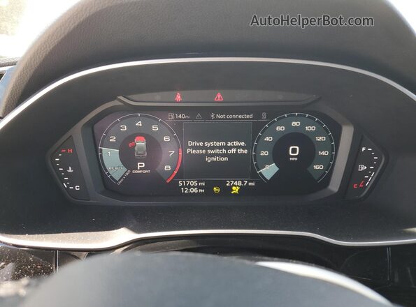 WA1DECF37P1107325 2023 AUDI Q3 White Instrument cluster view