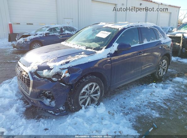 WA1DECF38N1125913 2022 AUDI Q3 Blue Vista tres cuartos delantera izquierda