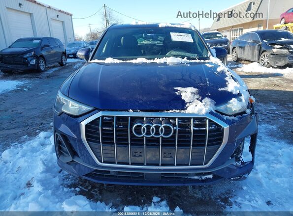 WA1DECF38N1125913 2022 AUDI Q3 Blue Vista del cuadro de instrumentos