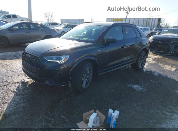 WA1DECF39R1135355 2024 AUDI Q3 Black წინა მარცხენა ხედი სამი მეოთხედიდან
