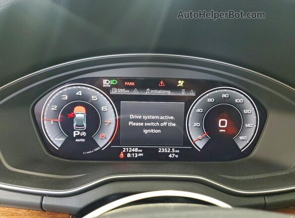 WA1EAAFY3N2018486 2022 AUDI Q5 Black ხელსაწყოთა პანელის ხედი