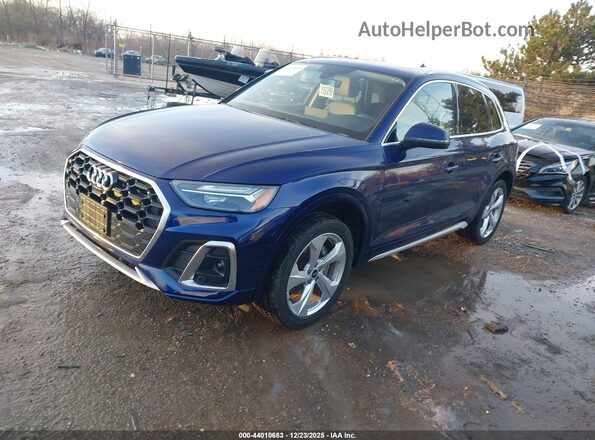 WA1EAAFY5N2083503 2022 AUDI Q5 Blue Vista tres cuartos delantera izquierda