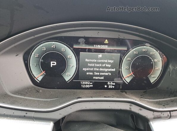 WA1EAAFY7S2055729 2025 AUDI Q5 White Vista del cuadro de instrumentos