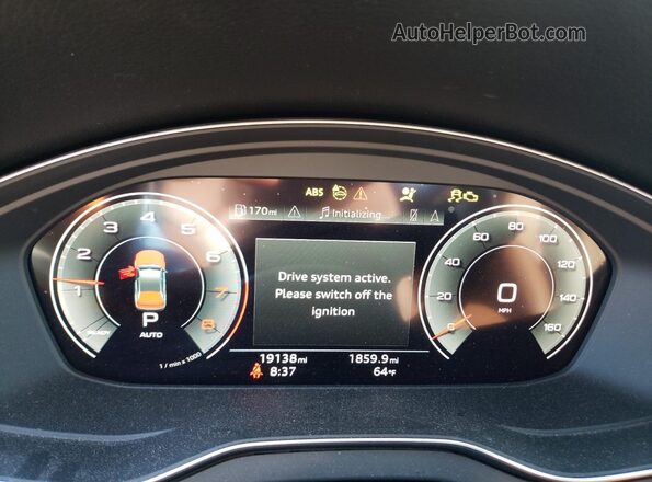 WA1EAAFY9R2026453 2024 AUDI Q5 Green Widok zestawu wskaźników