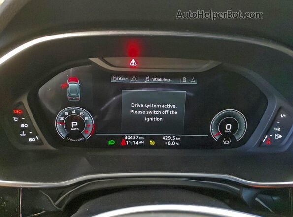 WA1EECF30N1124484 2022 AUDI Q3 White Instrument cluster view