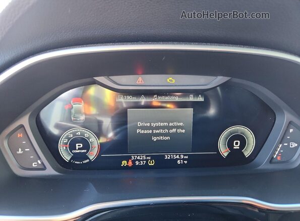 WA1EECF32N1042675 2022 AUDI Q3 Белый Вид щитка приборов