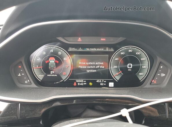 WA1EECF32R1102539 2024 AUDI Q3 Black Vista del cuadro de instrumentos