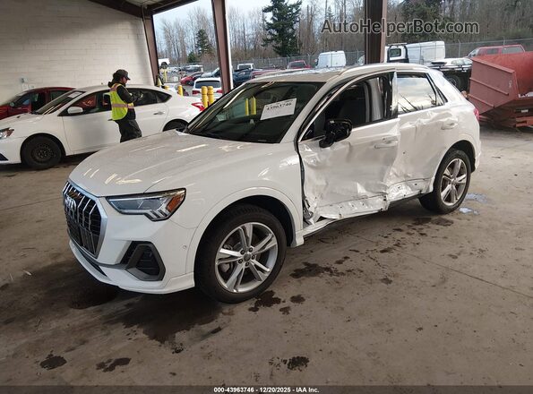 WA1EECF35M1002265 2021 AUDI Q3 White წინა მარცხენა ხედი სამი მეოთხედიდან