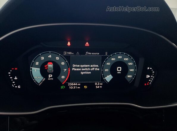 WA1EECF35P1112740 2023 AUDI Q3 White ხელსაწყოთა პანელის ხედი