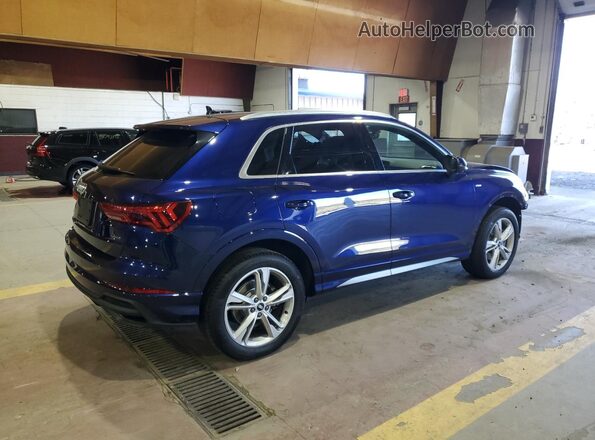WA1EECF38N1007512 2022 AUDI Q3 Синий Задняя правая четверть