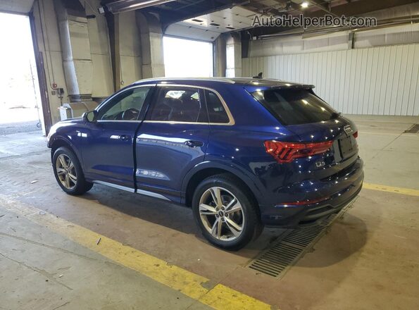 WA1EECF38N1007512 2022 AUDI Q3 Синий Задняя левая четверть