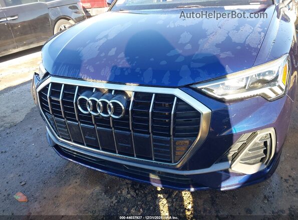 WA1EECF39N1092831 2022 AUDI Q3 Blue Vista del cuadro de instrumentos
