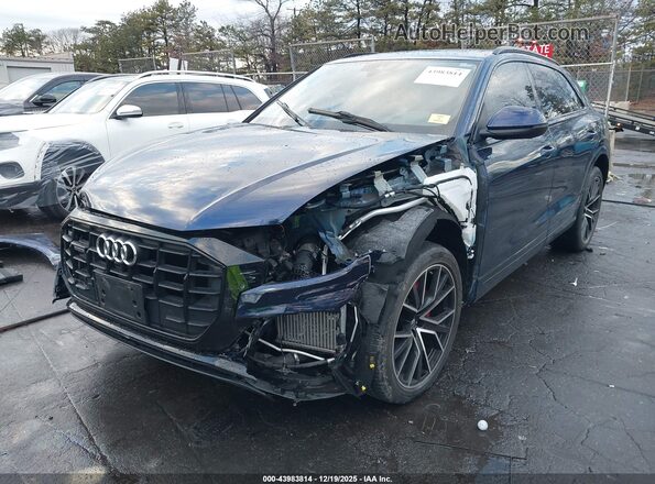 WA1EVAF15LD008745 2020 AUDI Q8 Dark Blue Vista tres cuartos delantera izquierda