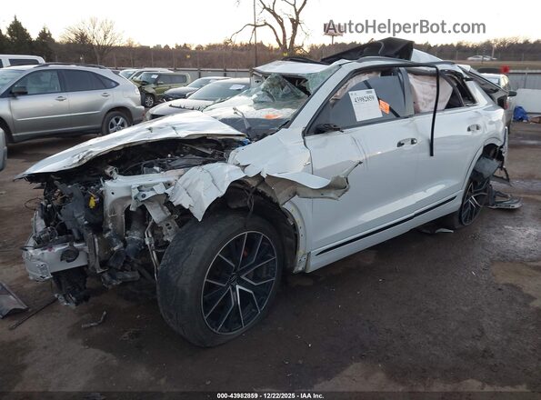 WA1EVAF19MD003520 2021 AUDI Q8 White Առջևի ձախ երեք քառորդ տեսարան