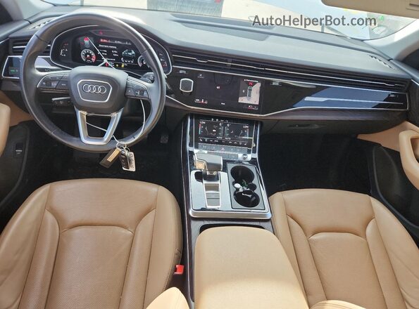 WA1EVAF1XMD036610 2021 AUDI Q8 White წინა პანელის ხედი