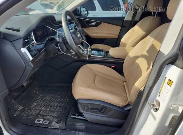 WA1EVAF1XMD036610 2021 AUDI Q8 White წინა სალონის ხედი