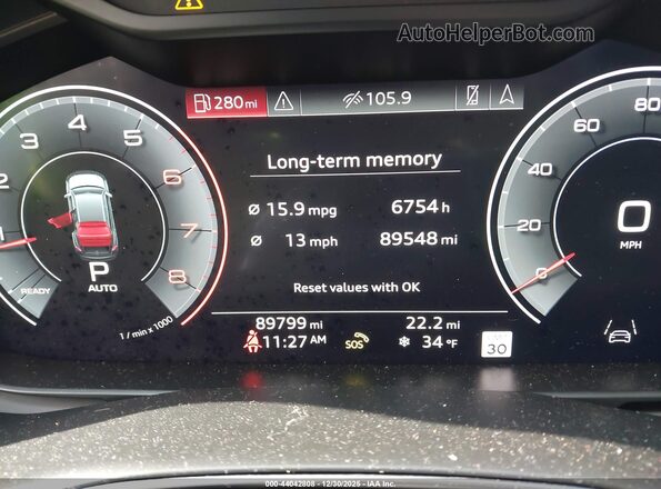 WA1FVAF19KD033148 2019 AUDI Q8 Gray Vista de los asientos traseros