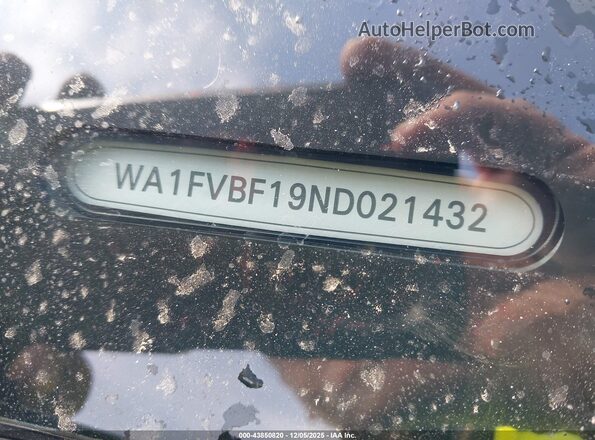 WA1FVBF19ND021432 2022 AUDI Q8 Черный Вид подкапотного пространства