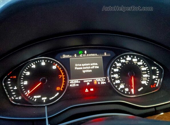 WA1GAAFY0N2110115 2022 AUDI Q5 Gray Вид щитка приладів