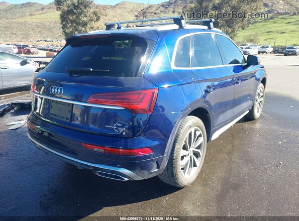 WA1GAAFY3N2110156 2022 AUDI Q5 Blue Հետևի աջ