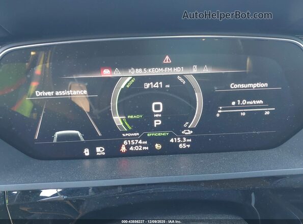 WA1LAAGE2MB016318 2021 AUDI E-TRON Blue Widok tylnych siedzeń