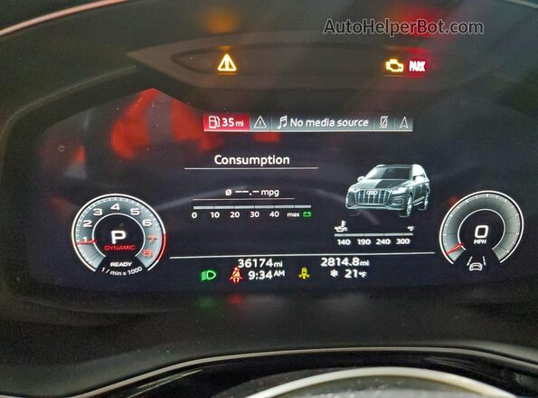 WA1LCBF72PD019943 2023 AUDI Q7 Gray Вид щитка приладів