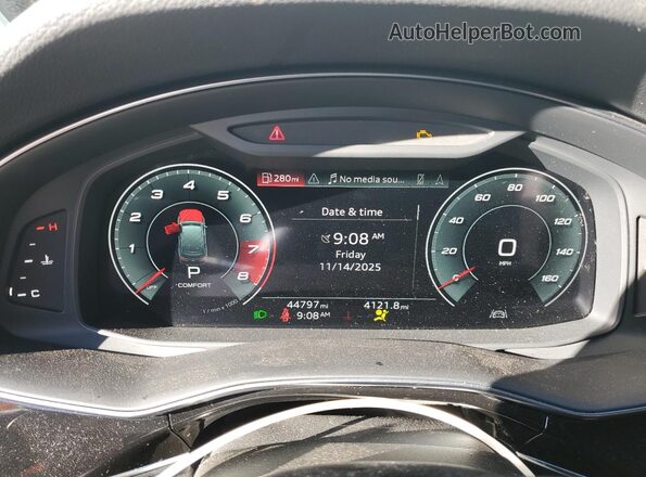 WA1LJAF75MD012772 2021 AUDI Q7 White Instrument cluster view