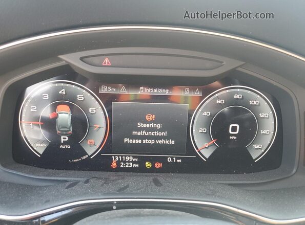 WA1LXAF72MD025705 2021 AUDI Q7 White Widok zestawu wskaźników