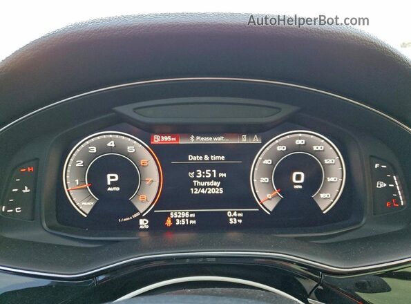 WA1LXAF77LD003360 2020 AUDI Q7 Black Vista del cuadro de instrumentos