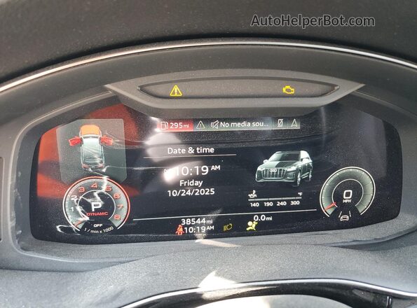 WA1LXBF78PD014105 2023 AUDI Q7 Blue Widok zestawu wskaźników