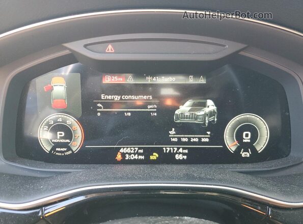 WA1LXBF7XPD008130 2023 AUDI Q7 White Widok zestawu wskaźników