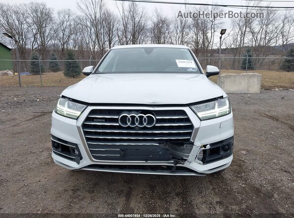 WA1VAAF71JD021585 2018 AUDI Q7 White წინა ხედი