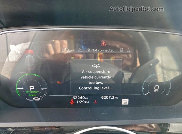 WA1VABGE4NB039373 2022 AUDI E-TRON Gray Instrument cluster view
